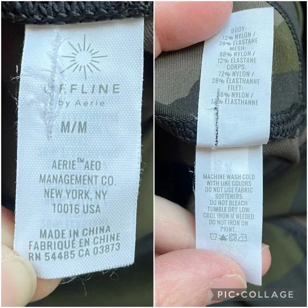 Offline by Aerie Goals Mesh Bike Camo Short size Medium